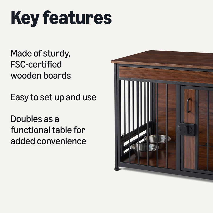 Furniture-Style Dog Crate for Indoor Living Spaces
