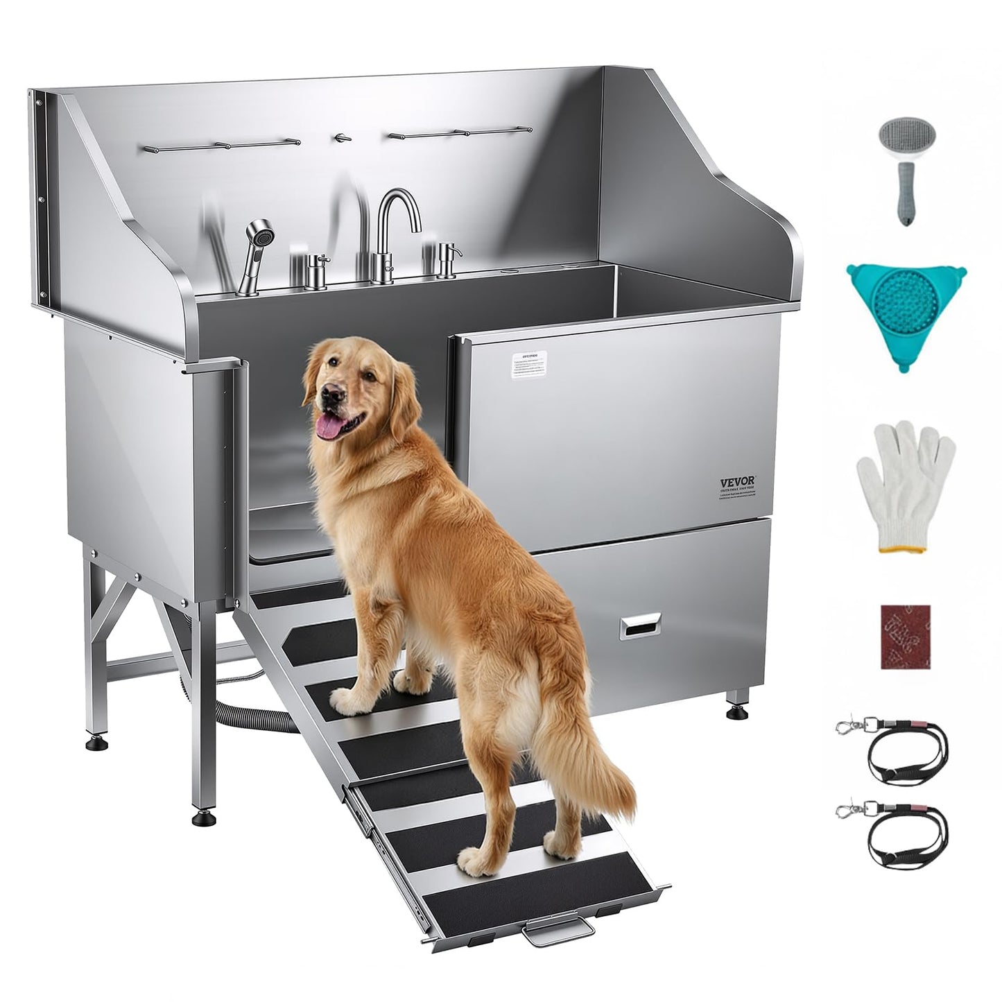 VEVOR Stainless Steel Dog Washing Station