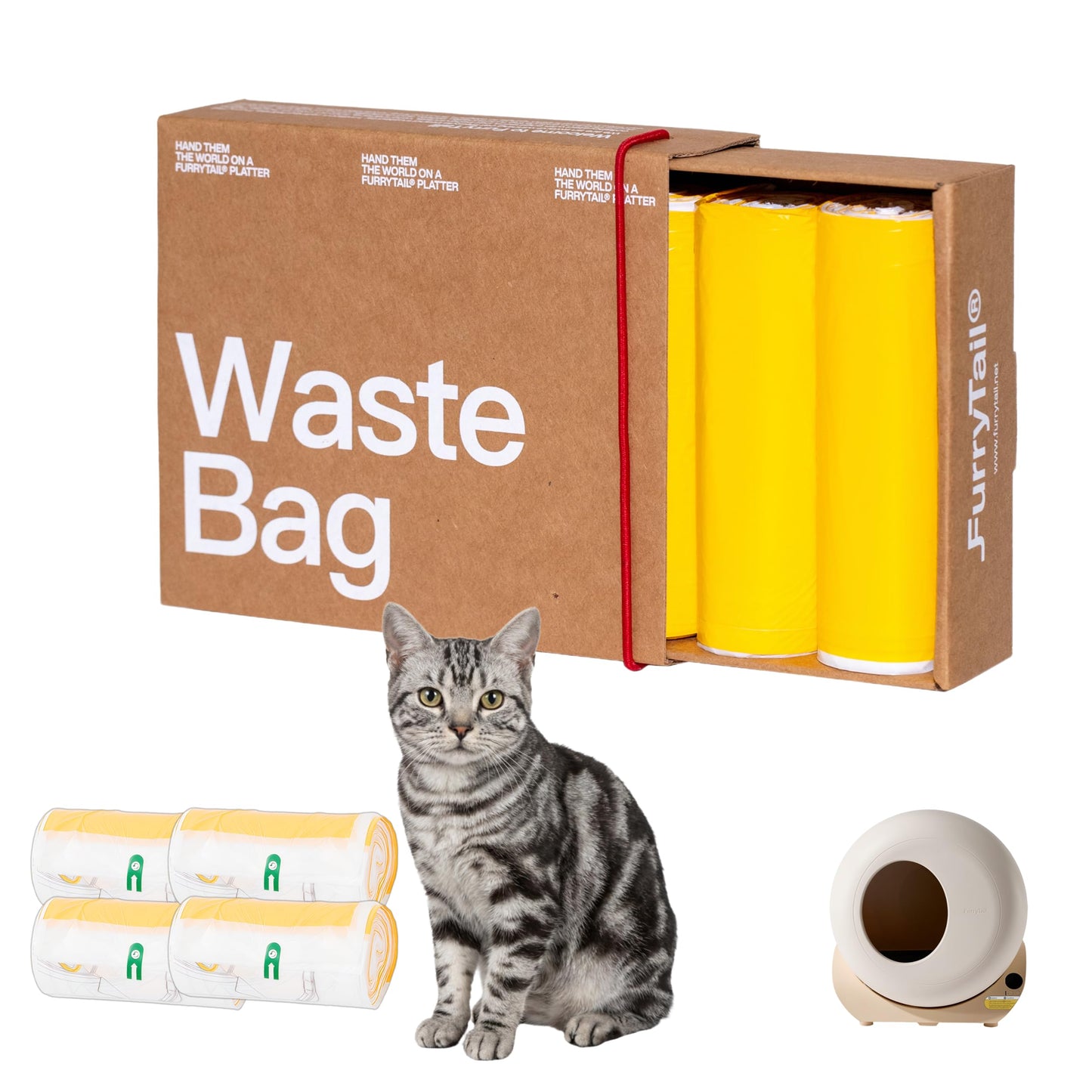 Furrytail Self-Cleaning Automatic Litter Box, Smart Litter Box