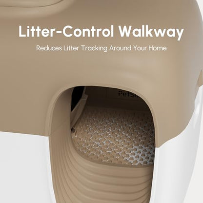 Self-Cleaning Automatic Cat Litter Box with Odor Control
