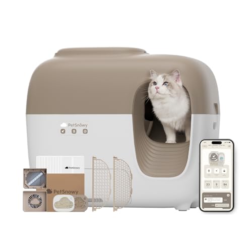 Self-Cleaning Automatic Cat Litter Box with Odor Control