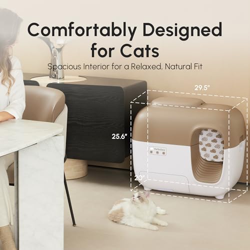 Self-Cleaning Automatic Cat Litter Box with Odor Control