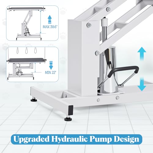 43.3-Inch Professional Hydraulic Pet Grooming Table