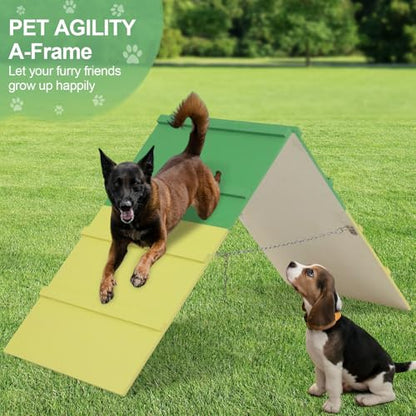 94.5-Inch Adjustable Dog Agility Seesaw with 4 Heights