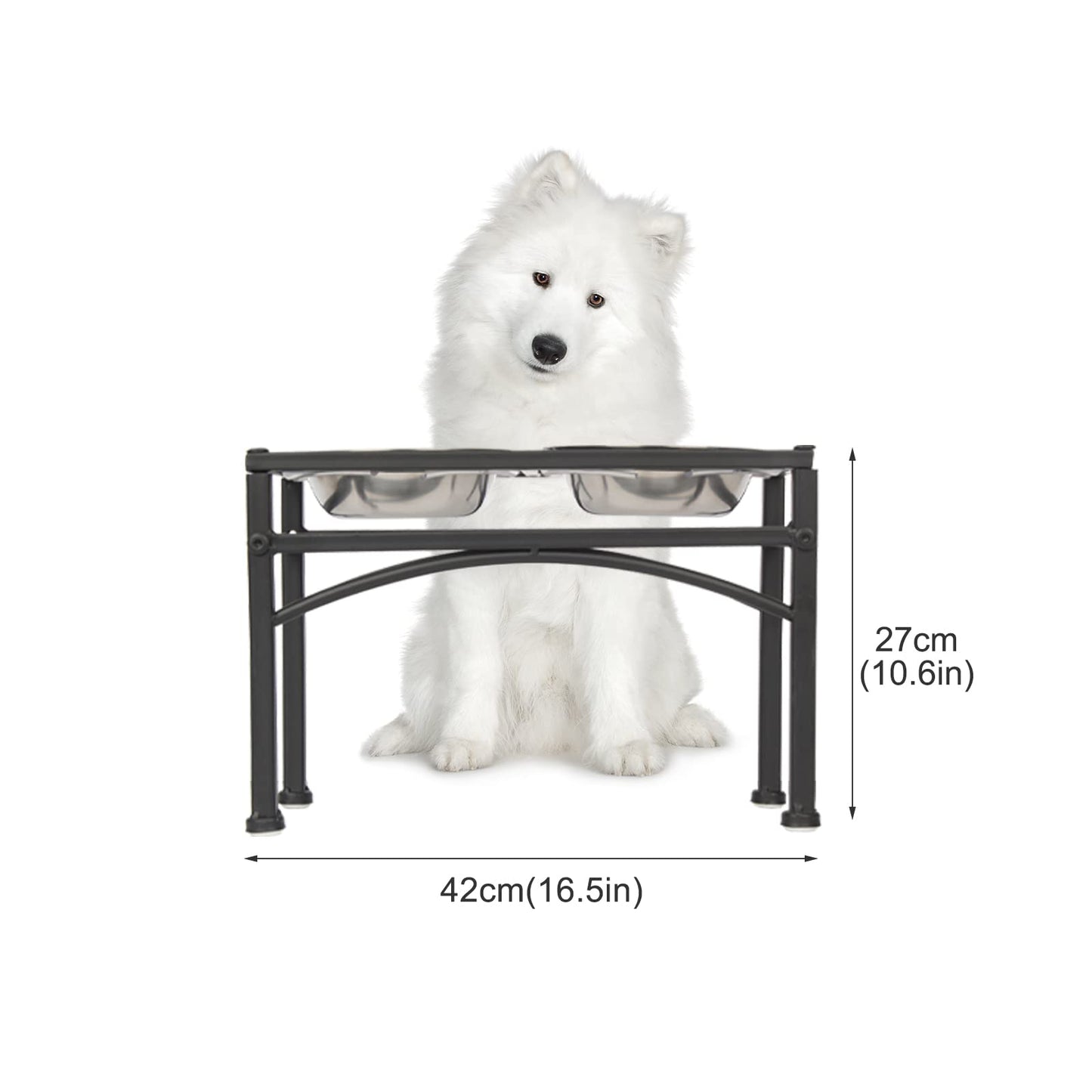 Elevated Dog Bowls with Raised Food & Water Stand