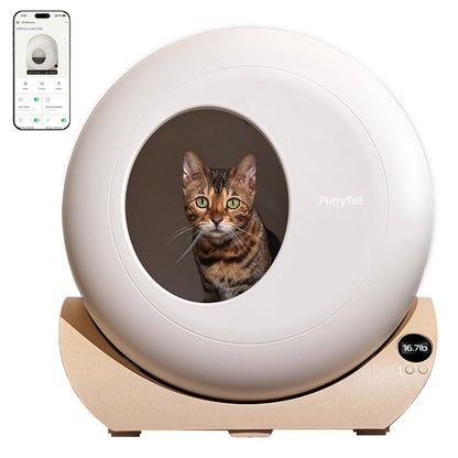 Furrytail Self-Cleaning Automatic Litter Box, Smart Litter Box