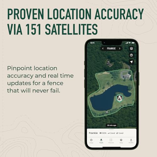 SpotOn Nova GPS Dog Fence Collar, App-Controlled Wireless Fence