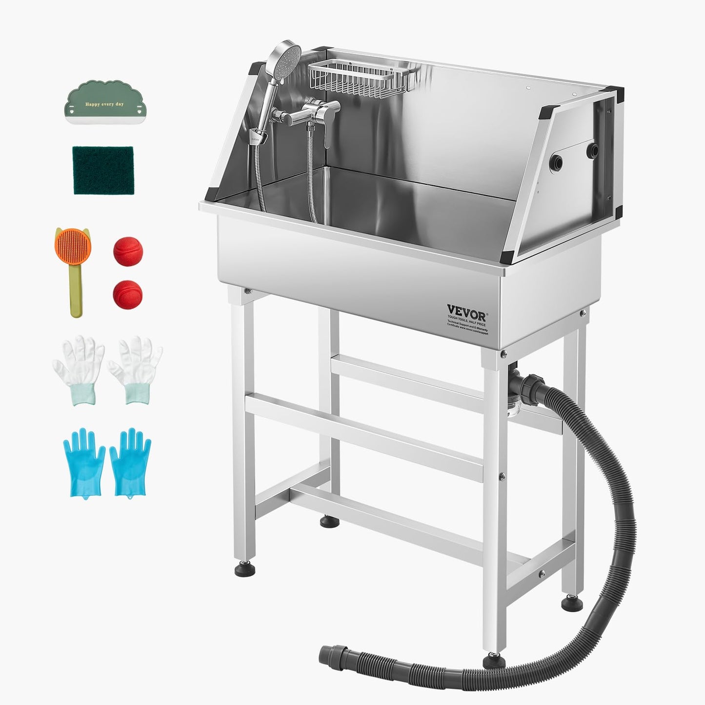 VEVOR Stainless Steel Dog Washing Station