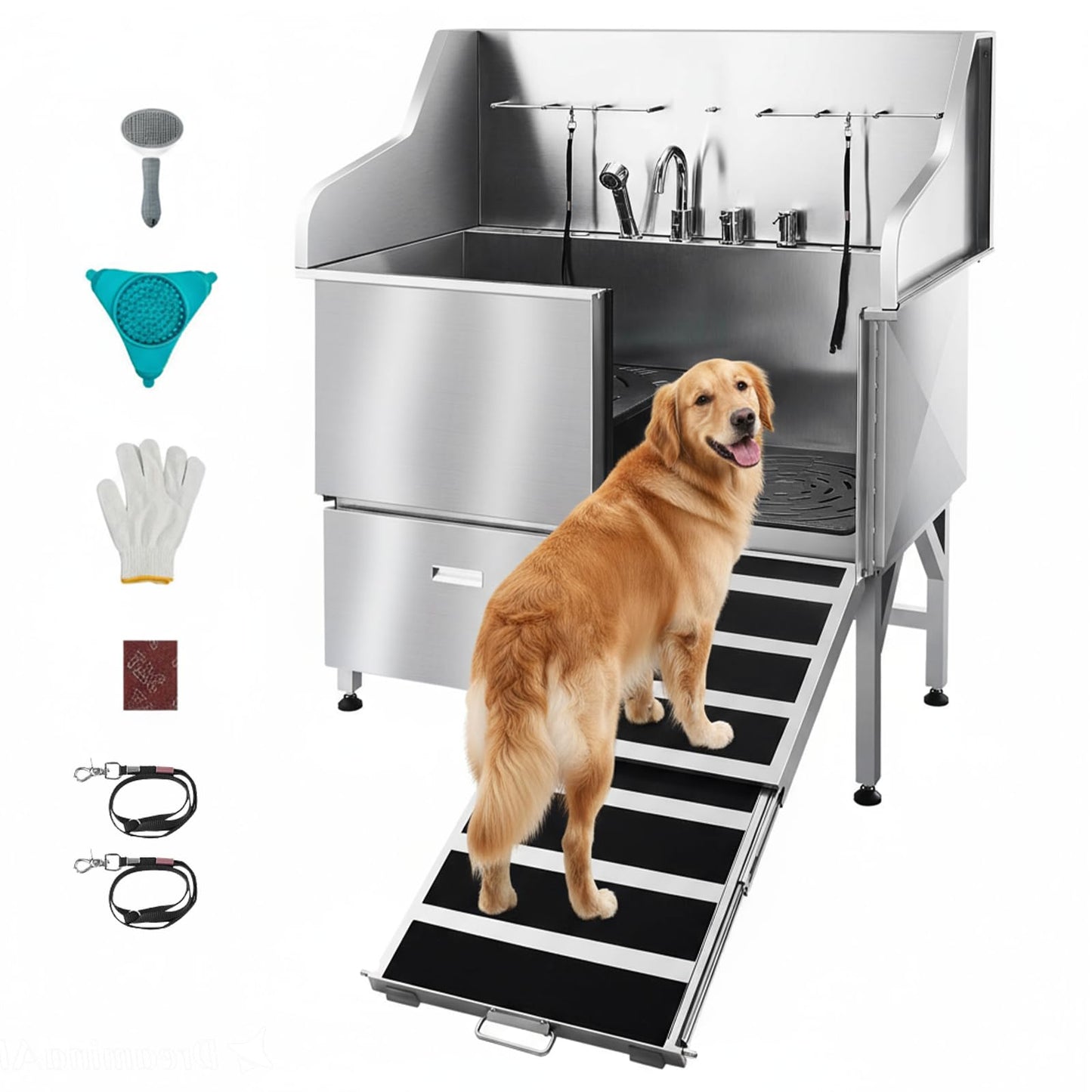 VEVOR Stainless Steel Dog Washing Station