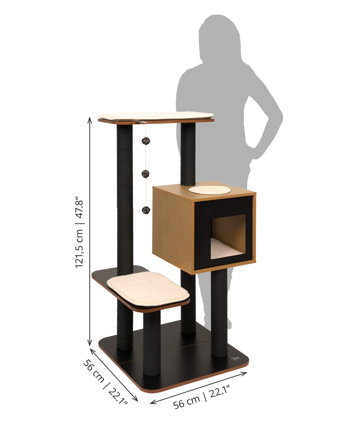 Catit Vesper Cat Tree, High Base