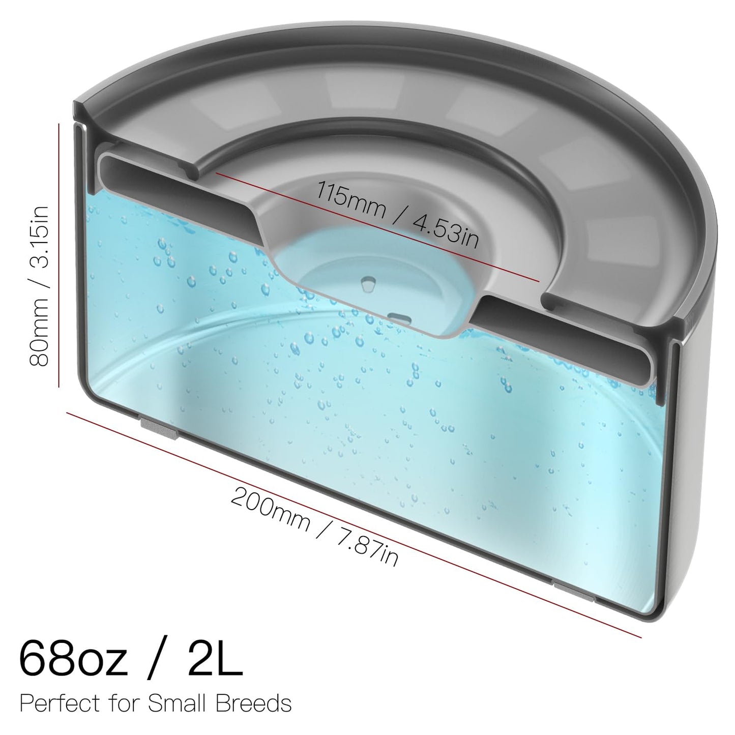 No-Spill Stainless Steel Dog Water Bowl with Floating Disk