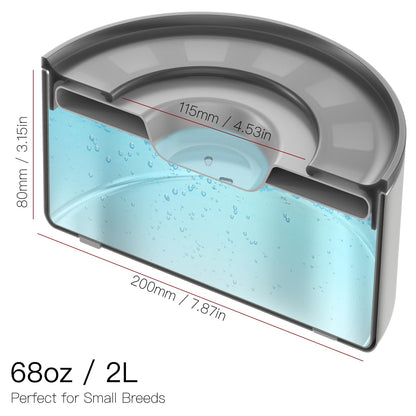 No-Spill Stainless Steel Dog Water Bowl with Floating Disk