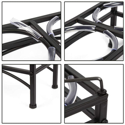 Elevated Dog Bowls with Raised Food & Water Stand