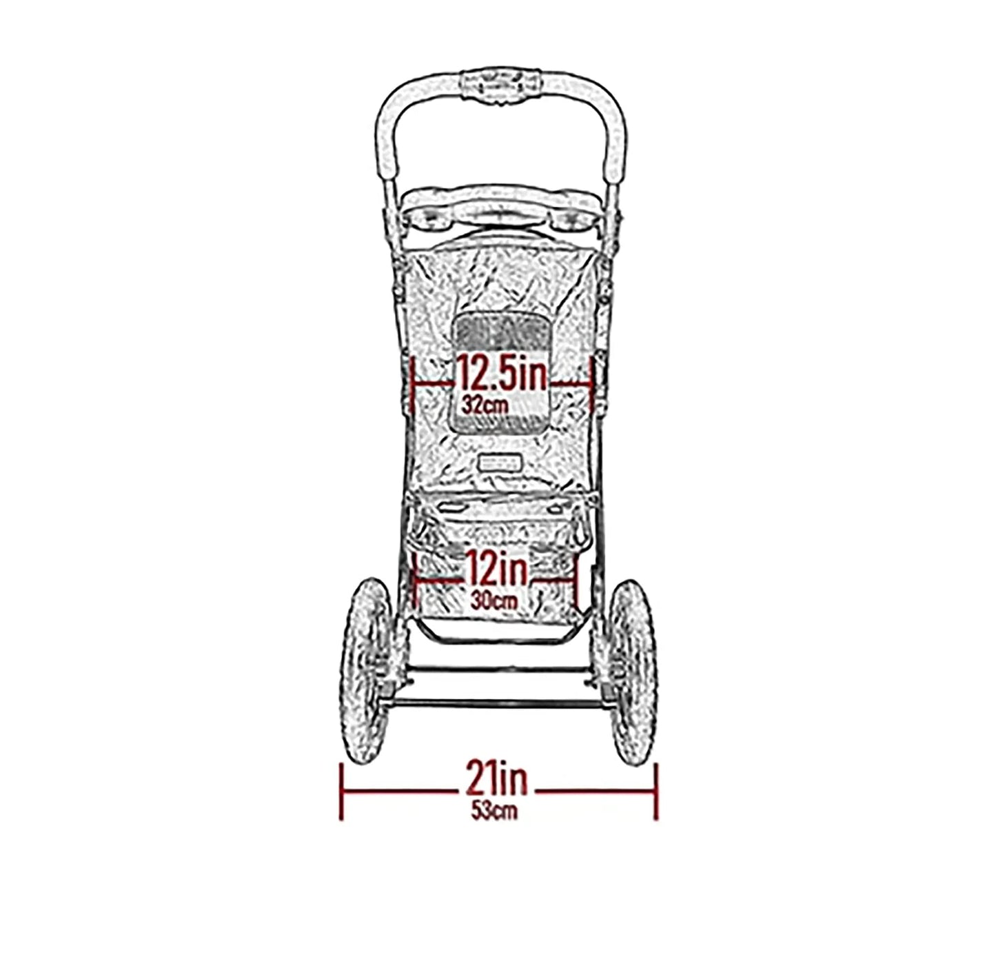 Pet Gear No-Zip AT3 Pet Stroller for Cats/Dogs
