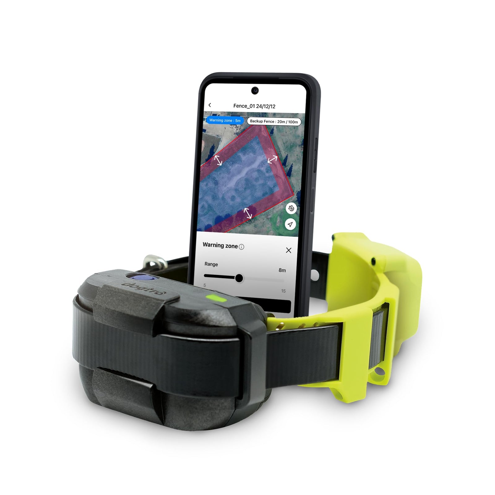 Wireless GPS Dog Fence with App & Waterproof Rechargeable Collar