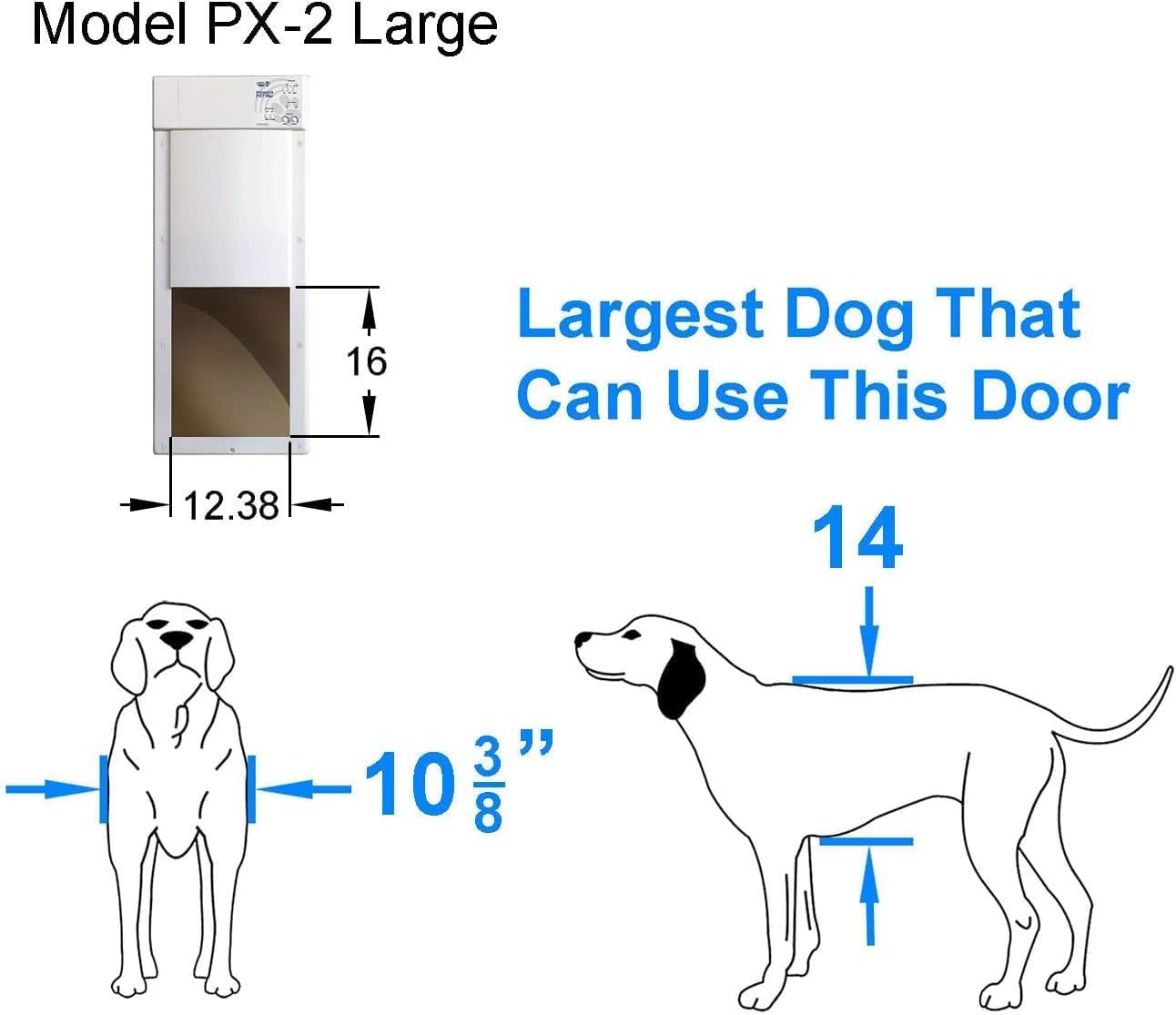 Power Pet Smart Automatic Electronic Pet Door by High Tech Pet