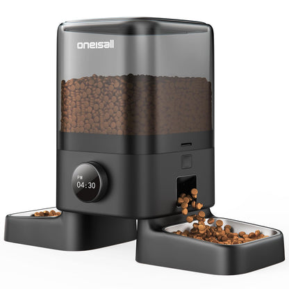 5L Dual-Bowl Automatic Cat Feeder for Two Cats