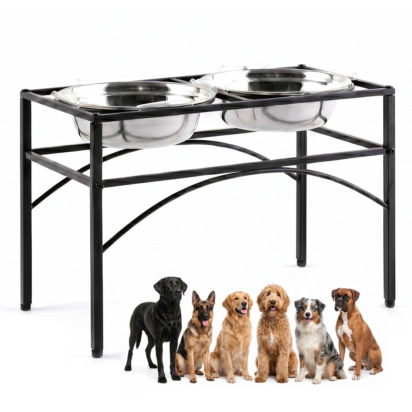 Elevated Dog Bowls with Raised Food & Water Stand