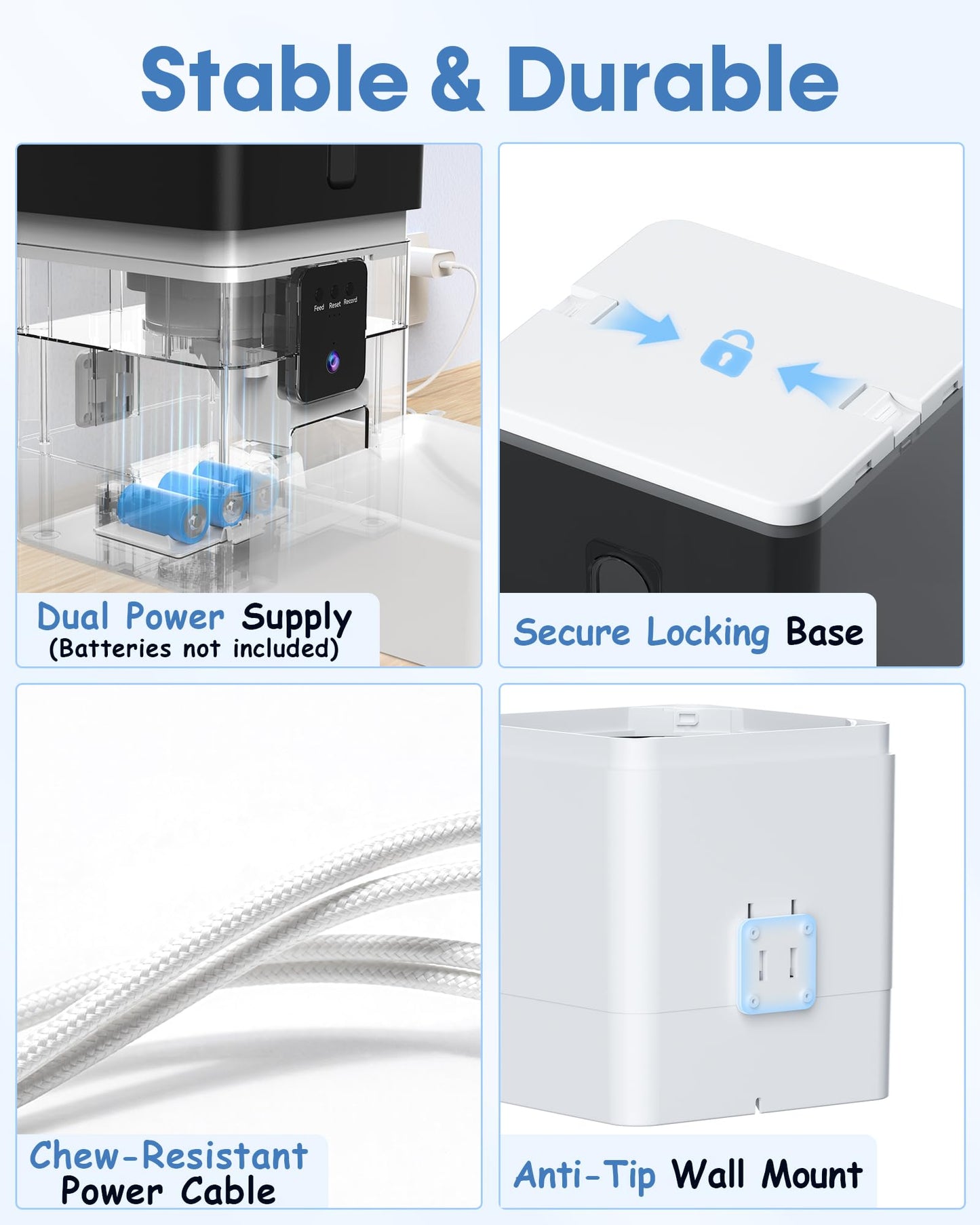 12L Automatic Dog Feeder with 1080P HD Camera