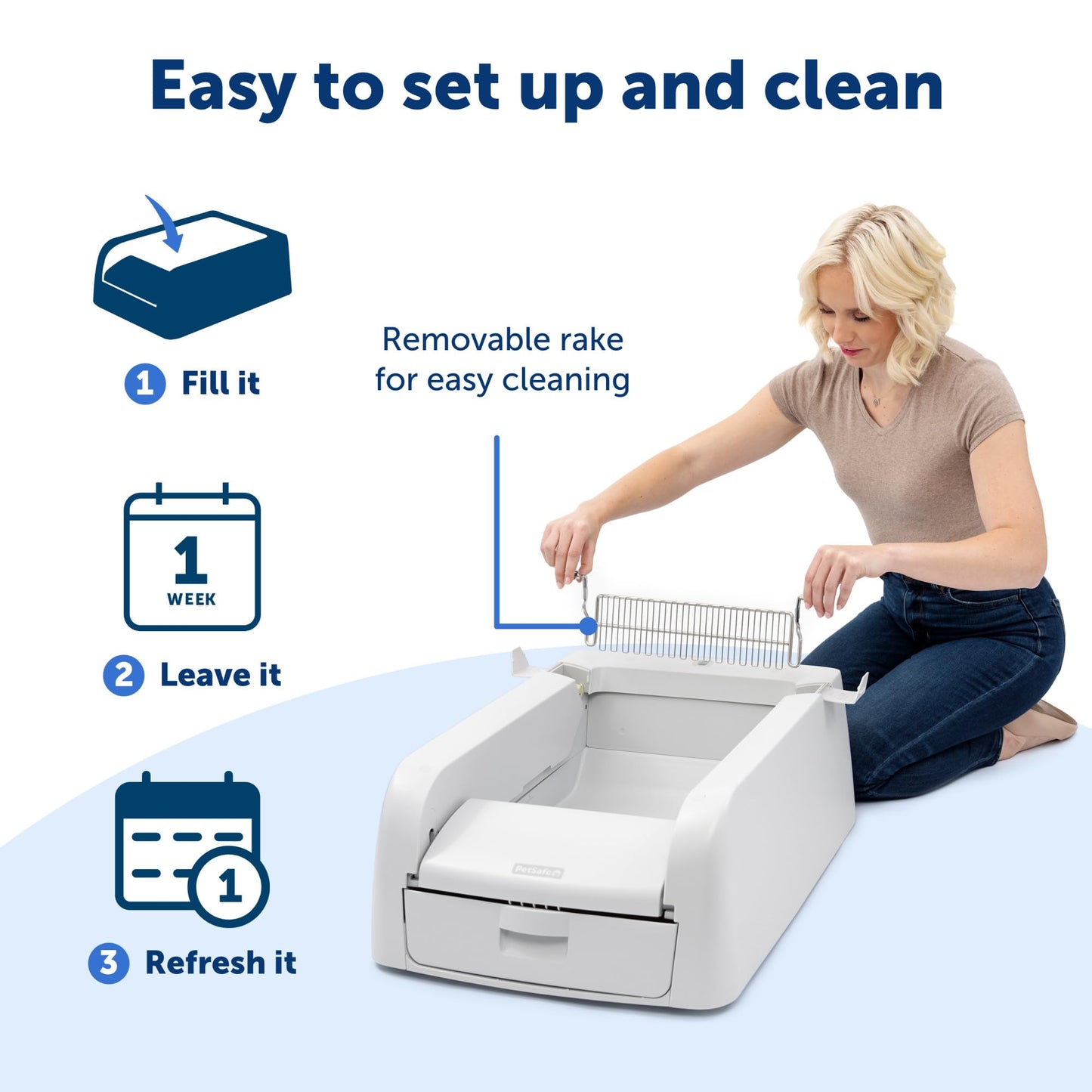 PetSafe ScoopFree Clumping Self-Cleaning Litter Box for Clumping Litter
