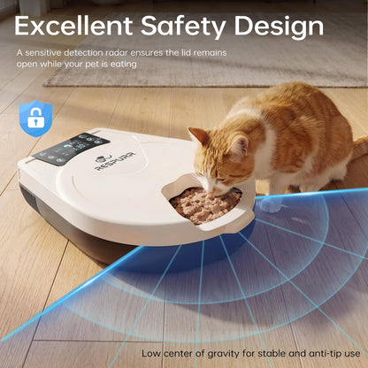 5-Meal Refrigerated Automatic Wet Food Cat Feeder