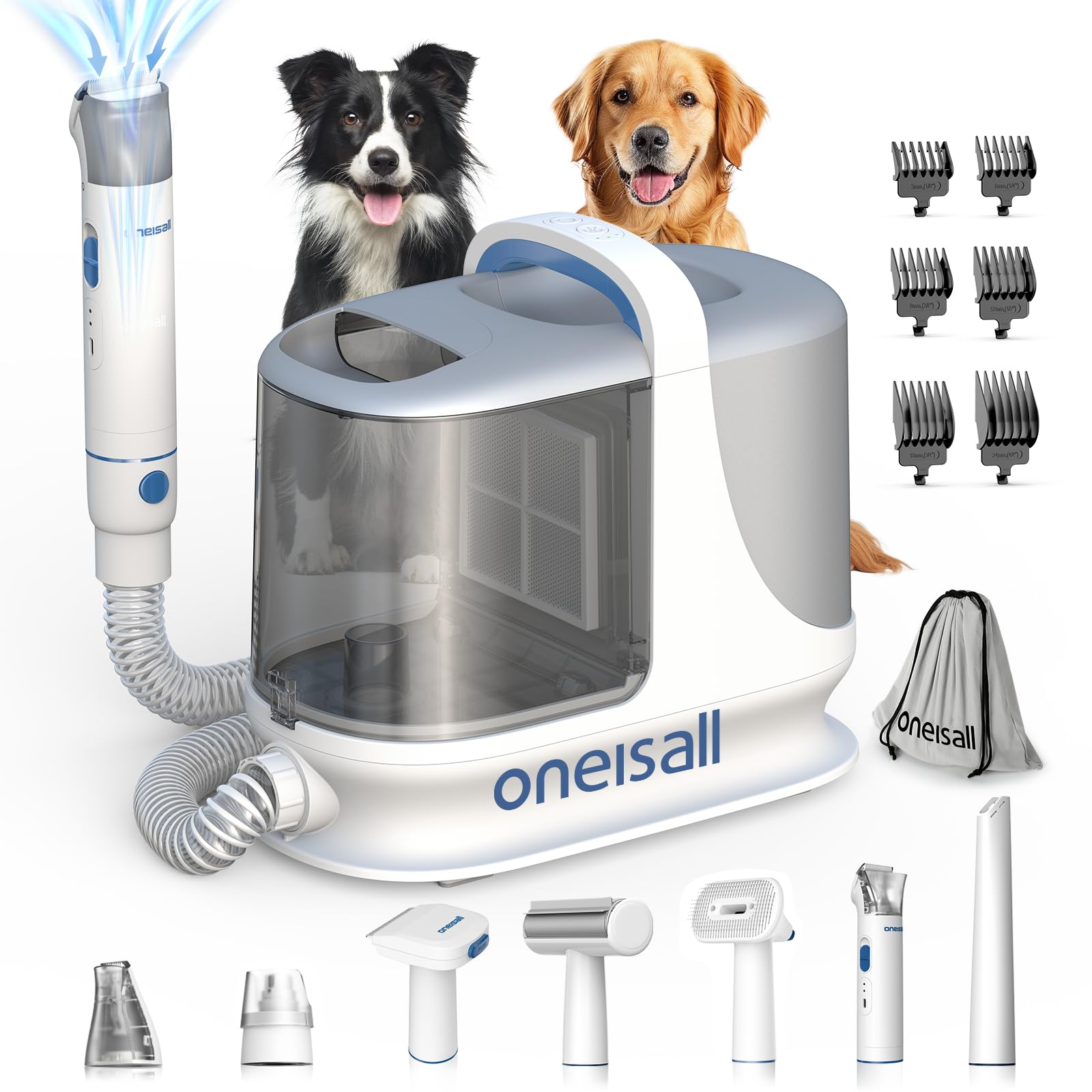 oneisall Dog Grooming Vacuum Kits with Clipper