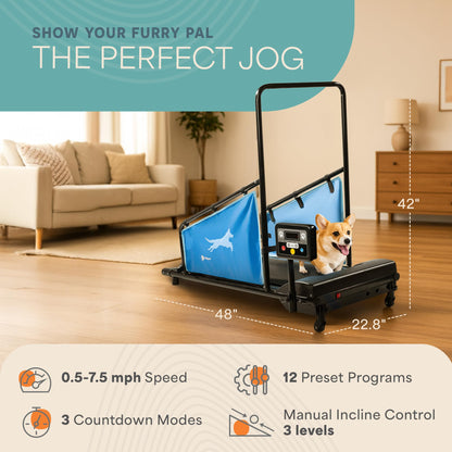 Lifepro PawRunner Dog Treadmill for Small & Medium Dogs, Remote Control