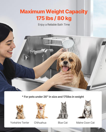 VEVOR Stainless Steel Dog Washing Station