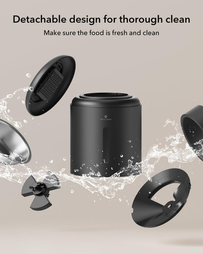 5L Automatic Cat Feeder with Dual Stainless Steel Bowls