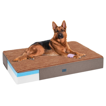 Veehoo Orthopedic Memory Foam Dog Bed for Senior Dogs, 7" Thick XL Dog Bed