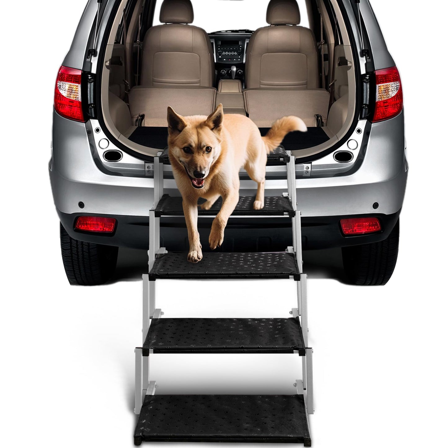 Portable Non-Slip Dog Ramp for Cars and SUVs up to 200 lbs