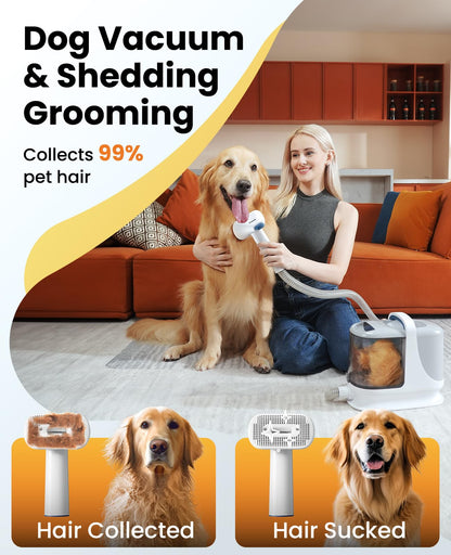 oneisall Dog Grooming Vacuum Kits with Clipper