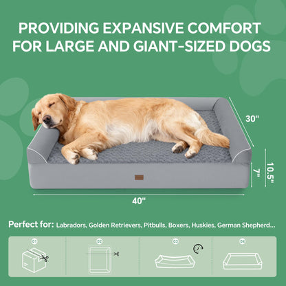 HOMBYS Orthopedic Memory Foam Dog Bed