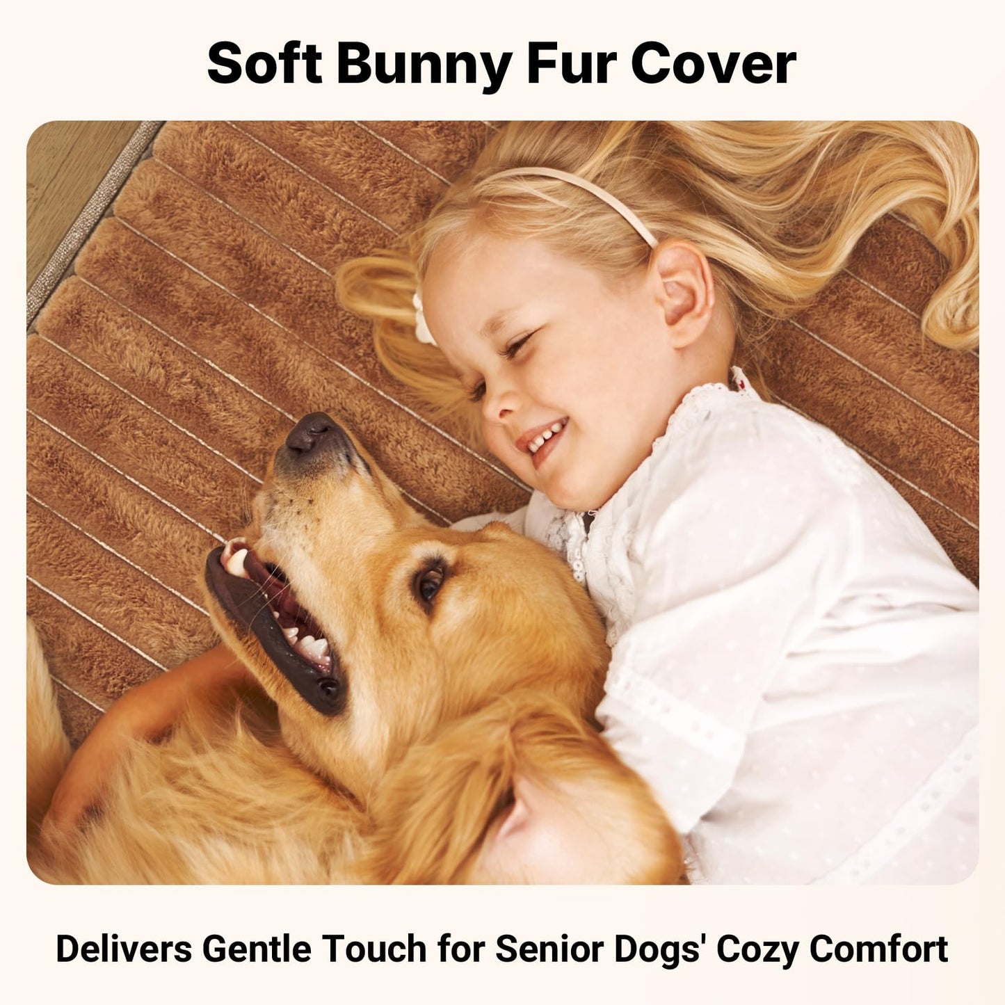 Veehoo Orthopedic Memory Foam Dog Bed for Senior Dogs, 7" Thick XL Dog Bed