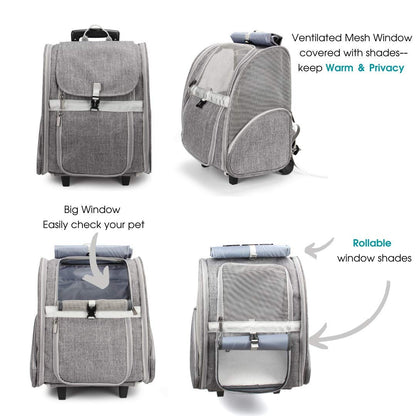 Ventilated Pet Carrier Backpack for Cats and Small Dogs
