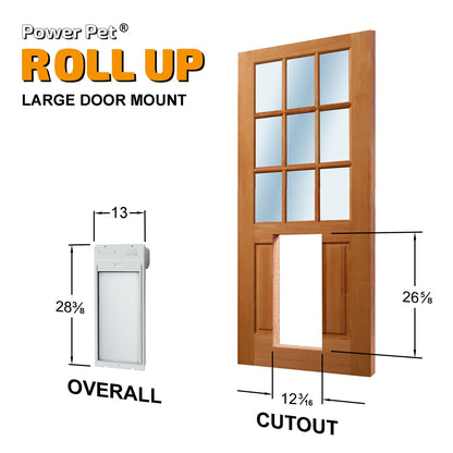WiFi Smart Automatic Pet Door with Secure Weatherproof Design