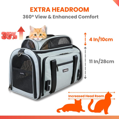 Crash-Tested Expandable Pet Carrier and Car Seat for Safe Travel