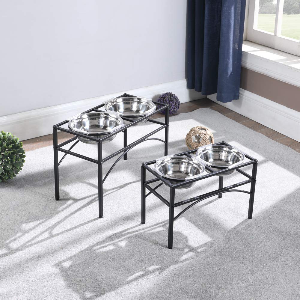 Elevated Dog Bowls with Raised Food & Water Stand