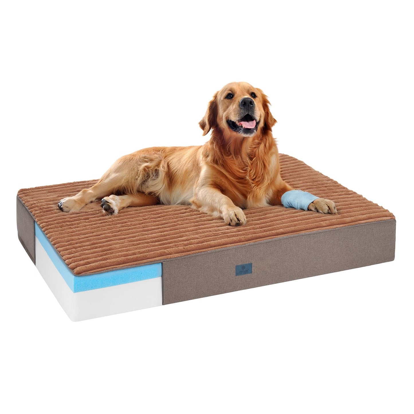 Veehoo Orthopedic Memory Foam Dog Bed for Senior Dogs, 7" Thick XL Dog Bed