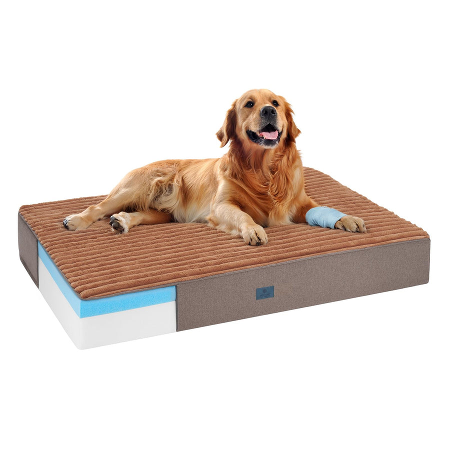 Veehoo Orthopedic Memory Foam Dog Bed for Senior Dogs, 7" Thick XL Dog Bed