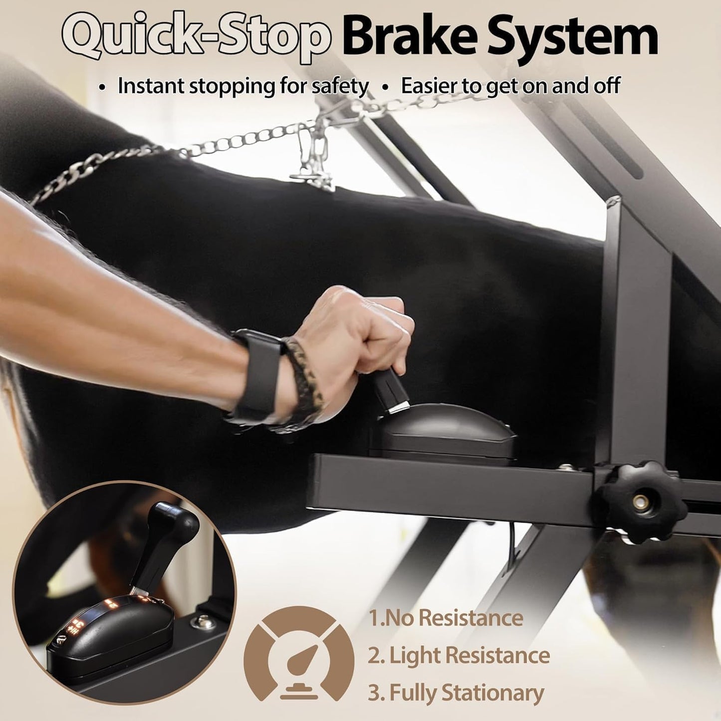 Non-Motorized Dog Slat Treadmill with Brake up to 300 lbs