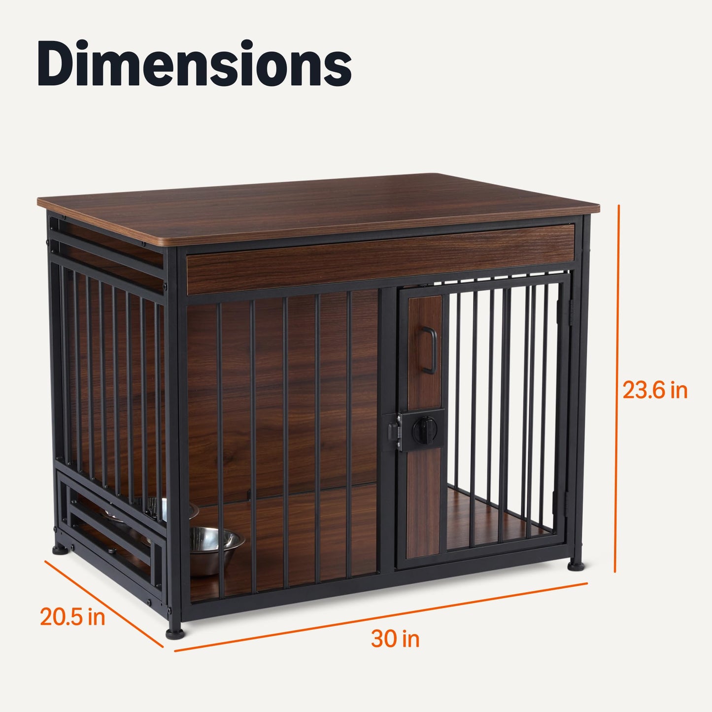 Furniture-Style Dog Crate for Indoor Living Spaces