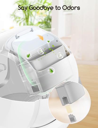 75L Self-Cleaning Smart Cat Litter Box with App Control