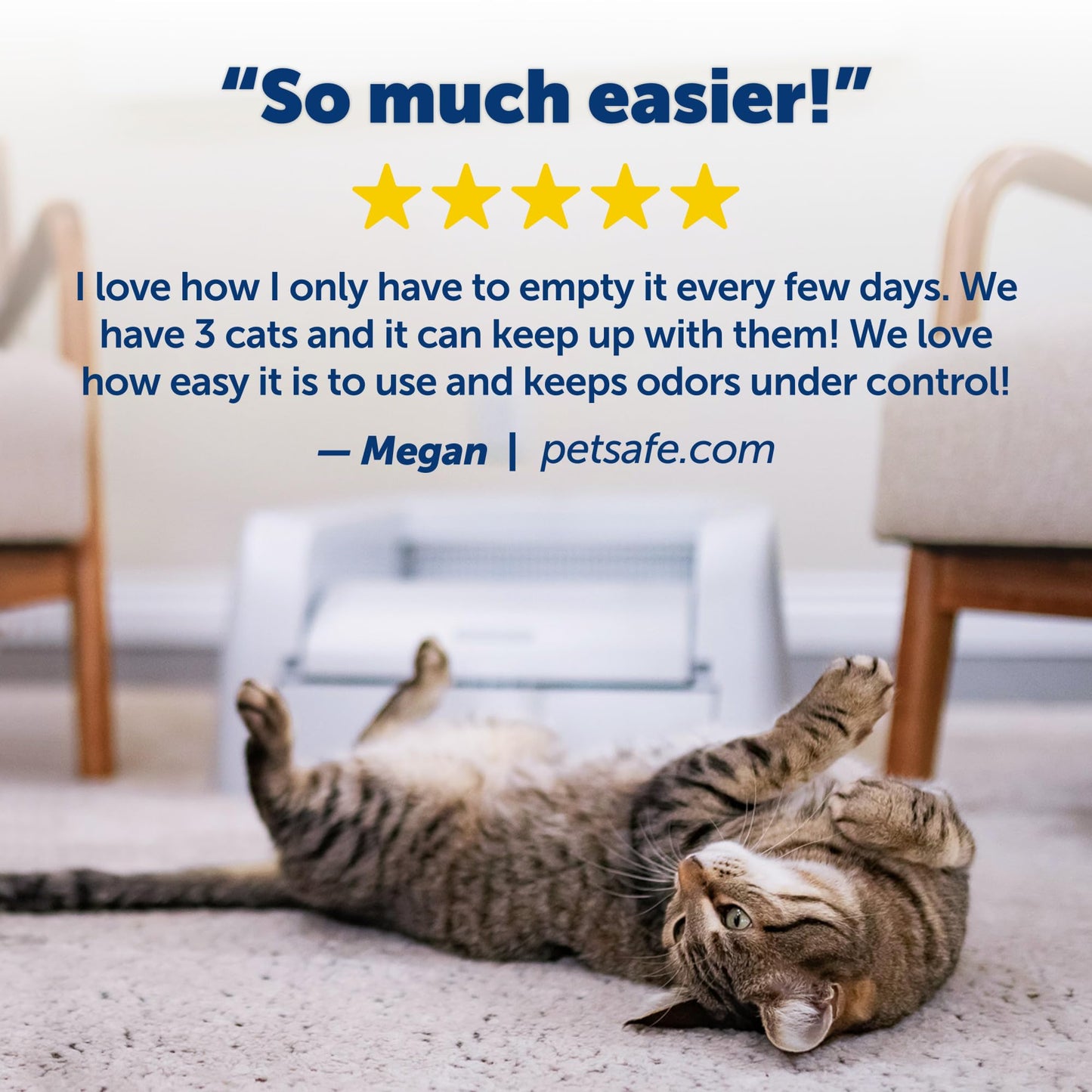 PetSafe ScoopFree Clumping Self-Cleaning Litter Box for Clumping Litter