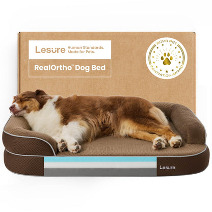 3-Layer Memory Foam Orthopedic Dog Bed with Washable Cover