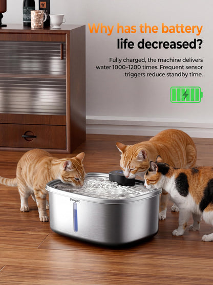 Dog Water Fountain, Automatic Pet Drinking Fountain for Dogs