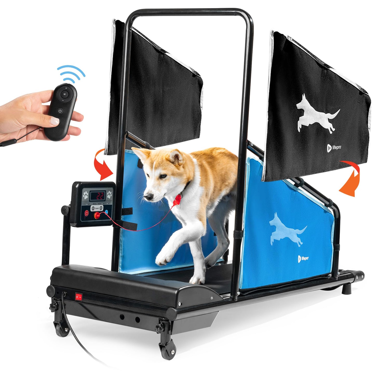 Lifepro PawRunner Dog Treadmill for Small & Medium Dogs, Remote Control
