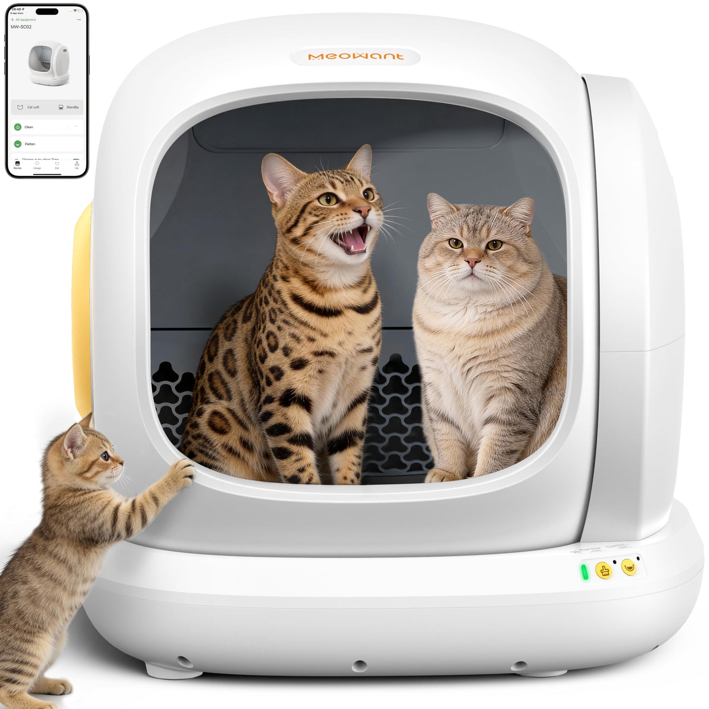 75L Self-Cleaning Smart Cat Litter Box with App Control