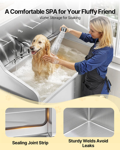 VEVOR Stainless Steel Dog Washing Station