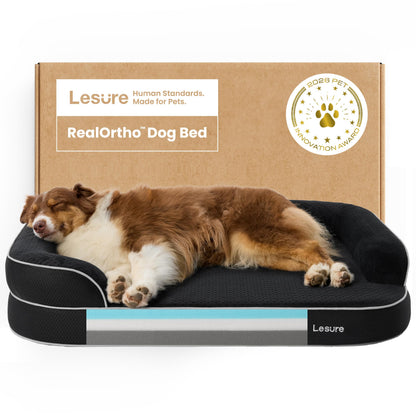 3-Layer Memory Foam Orthopedic Dog Bed with Washable Cover